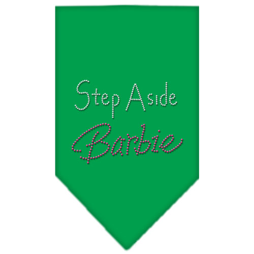 Step Aside Barbie Rhinestone Bandana Emerald Green Large